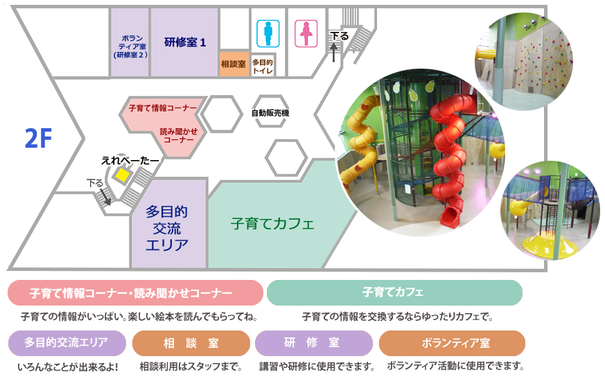 げんきっず-館内マップ2F
