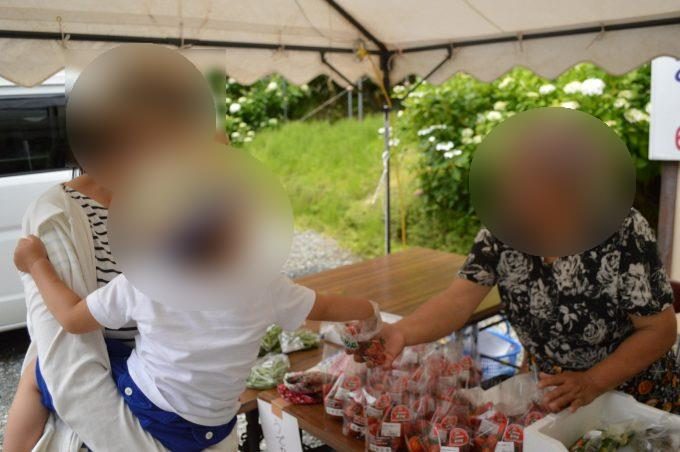 あじさいまつりの売店