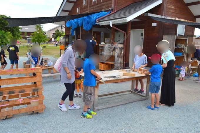 あそびあランド-プレイパークで木工遊び