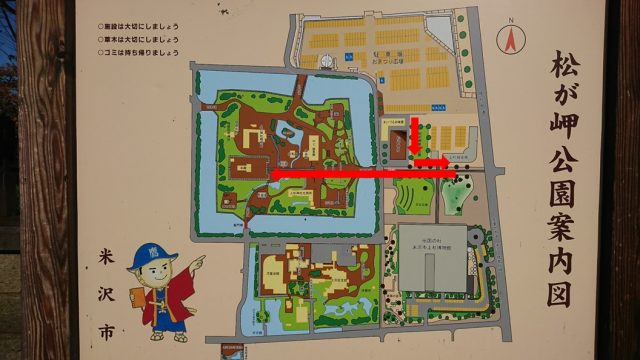 上杉神社（松が岬公園）の案内図_2
