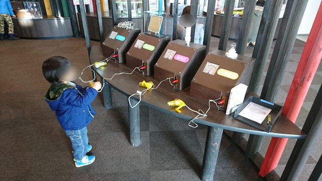 産業科学博物館2Fの発電コーナー