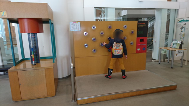 産業科学博物館4Fの電気で反射神経