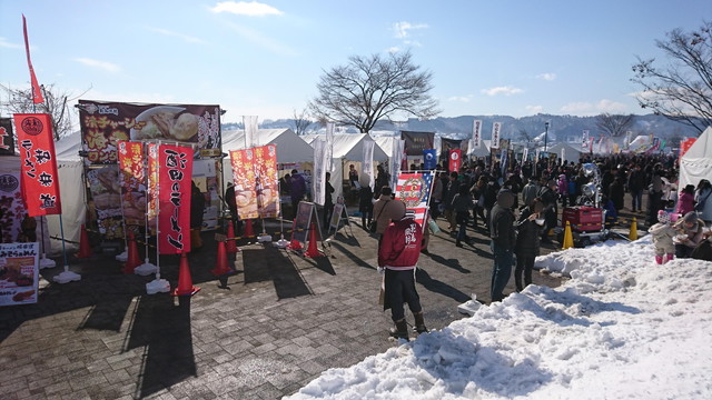 やまがた雪フェスティバルの雪中屋台ラーメン博物館2