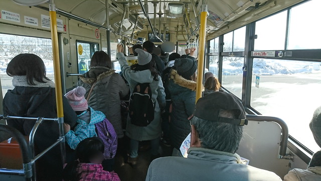 やまがた雪フェスティバルのシャトルバスの様子1