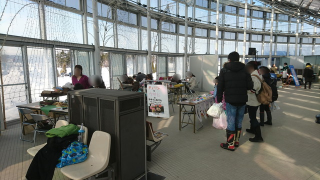 やまがた雪フェスティバルのセンターハウス2階の様子