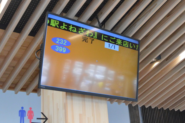 道の駅米沢-フードコード-掲示板