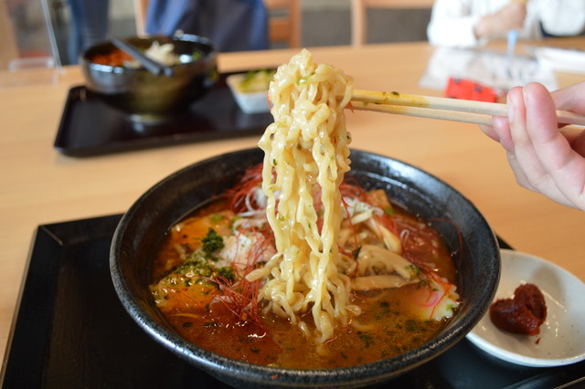 道の駅米沢-フードコード-米沢辛みそラーメン2