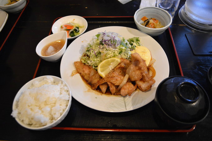 大盛り食堂わいわい亭_豚トロステーキ定食1