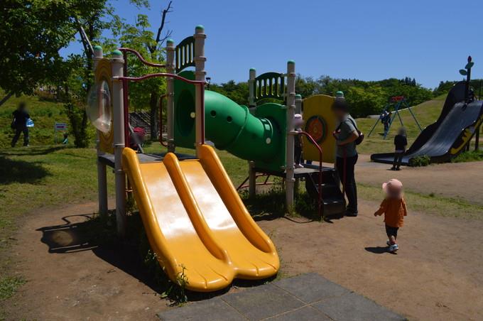 最上川ふるさと総合公園-幼児用すべり台1