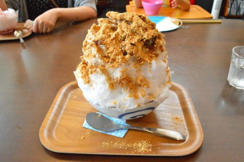 餅の星野屋-注文-黒蜜きなこ氷