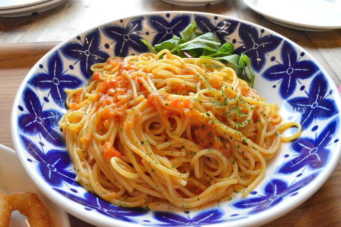 八木山動物園-ふれあいの丘-グーグーテラス-トマトクリームパスタ