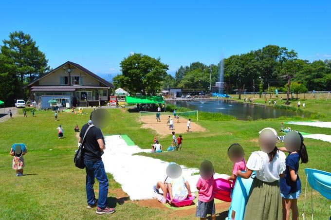 蔵王猿倉-みんなの広場-夏そり3-丘の上から