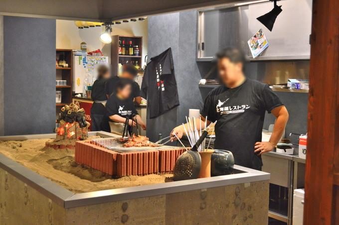 北海道レストラン-店内-炉端焼き