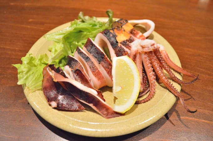 北海道レストラン-山形店-注文-炉端焼き-真イカ
