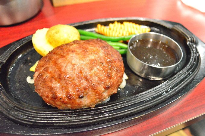 メヒコ-フラミンゴ館-注文-ハンバーグステーキ1