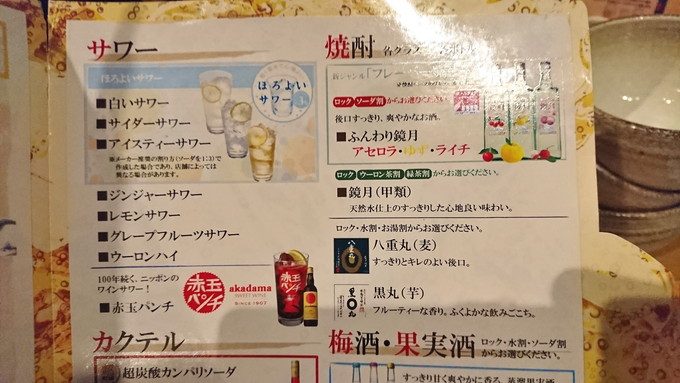 佐のちゃん-コース-飲み放題メニュー2-サワー