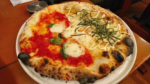 菜園ブッフェピソリーノ-注文-マルゲリータと照焼チキン