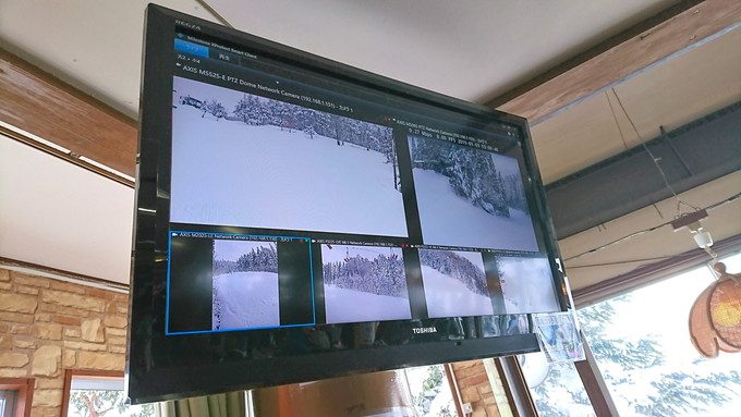 zao猿倉-レストハウスのモニター