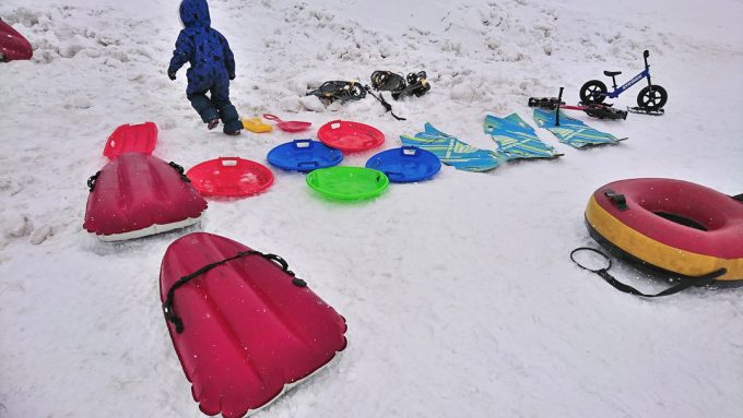 徳良湖スノーランド-無料の乗り物-全体写真