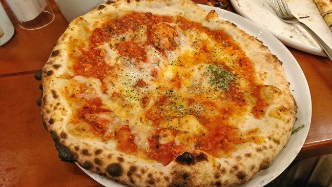 菜園ブッフェピソリーノ-注文-ボローニャ風ミートピッツァ