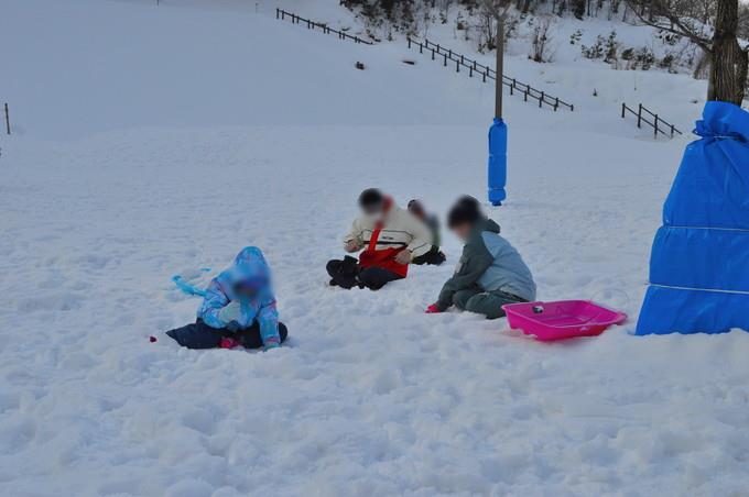 あそびあランド-冬-そりすべり-雪遊び