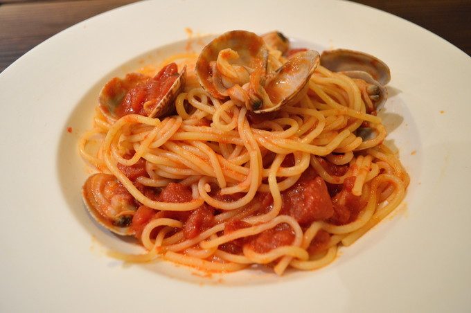 フラム-ランチメニュー-あさりのマトパスタ1