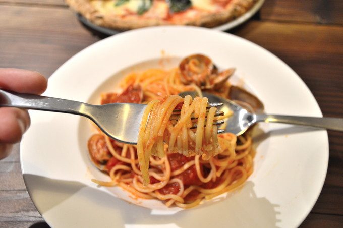 フラム-ランチメニュー-あさりのトマトパスタ2