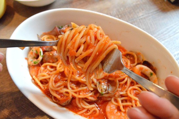 EST(エスト)-ランチメニュー-魚介のトマトソーススパゲッティ2