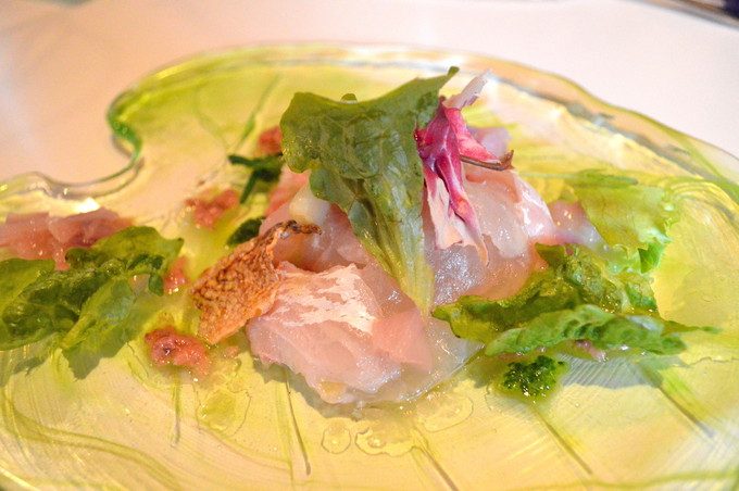 イルブル(IL BLU)-ランチセット-カルパッチョ-真鯛1