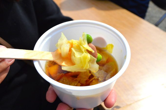 かみのやま桜フェス-マルシェ-ルシエルブルーのスープ