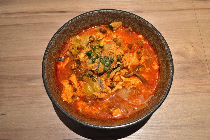 山牛-山形店-メニュー-ユッケジャン温麺1
