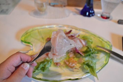 イルブル(IL BLU)-ランチセット-カルパッチョ-真鯛2