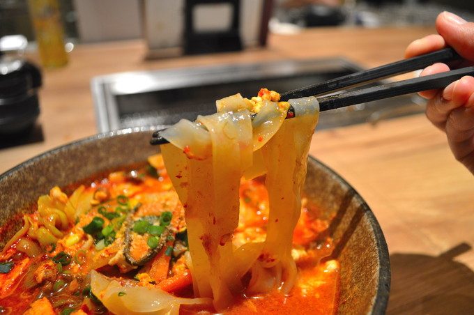 山牛-山形店-メニュー-ユッケジャン温麺2