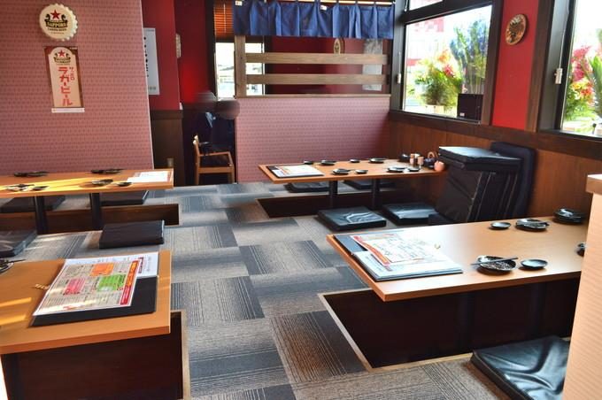 北海道レストラン-別邸嶋北店-店内の様子-掘りごたつ1