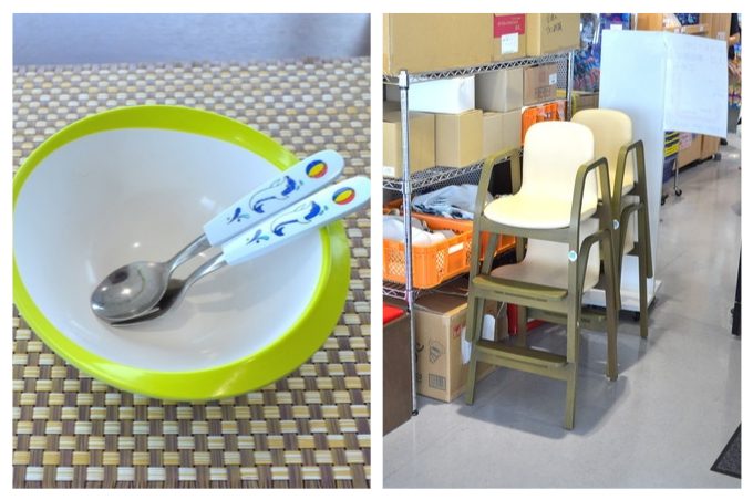 加茂水族館-ランチ-魚匠ダイニング沖海月「おきみづき」-子ども用イスと食器