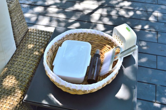 ユニテカフェ-店内-テラス席のアメニティ