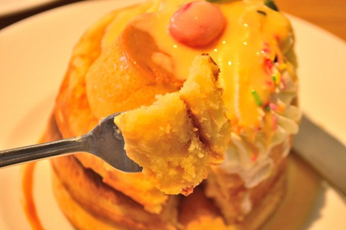 ウフウフガーデン-パンケーキ-プリンアラモードパンケーキ1