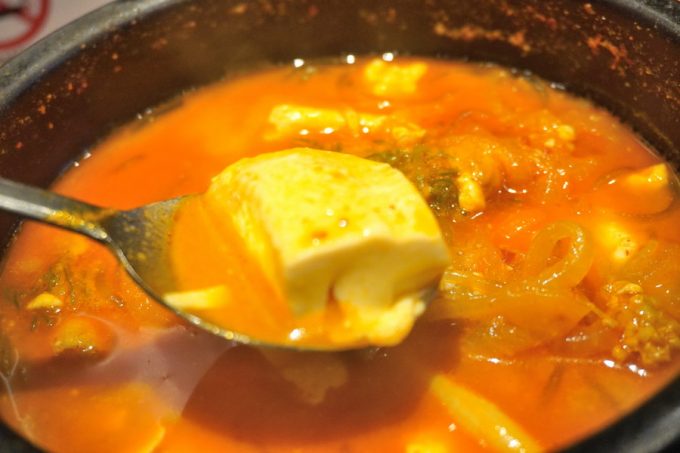 韓丼-メニュー-ミニカルビ丼とホルモンスン豆腐4