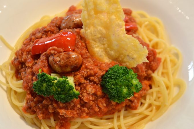 花カフェブルーミーズ-食レポ-パスタランチ-ボロネーゼ2