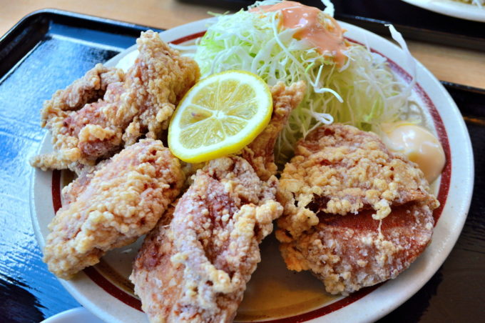 仁亭-食レポ-鶏唐揚げ定食3