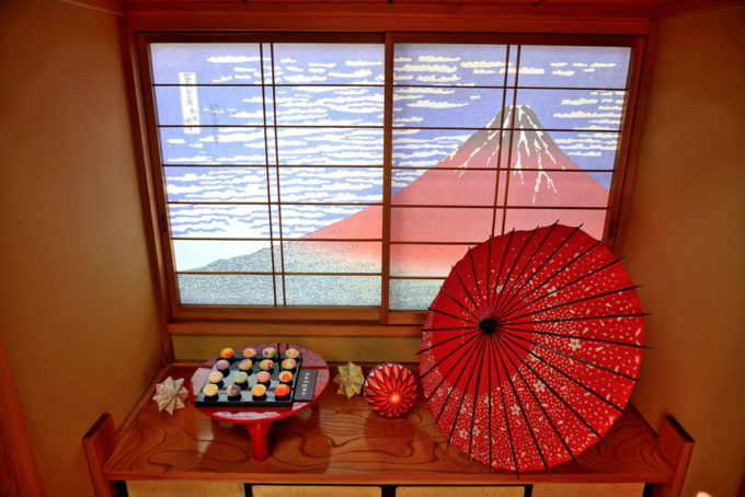 あずき宿-和菓子の展示5