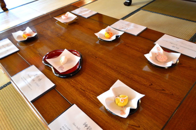 あずき宿-和菓子の展示2