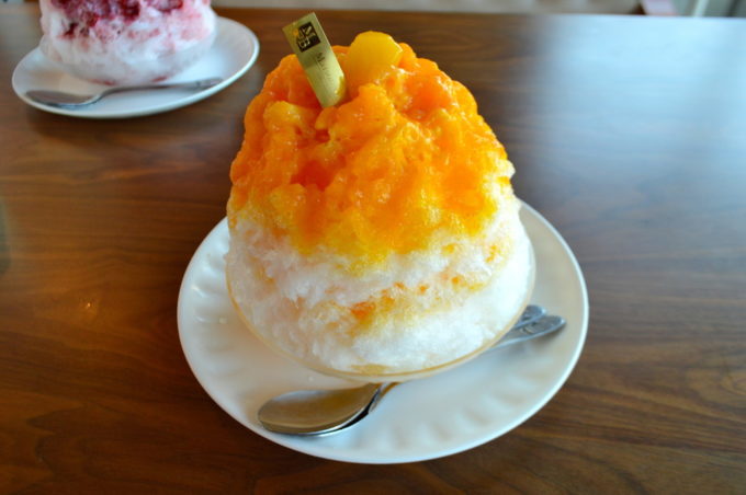 メゾンドボア-かき氷-マンゴーミルク1