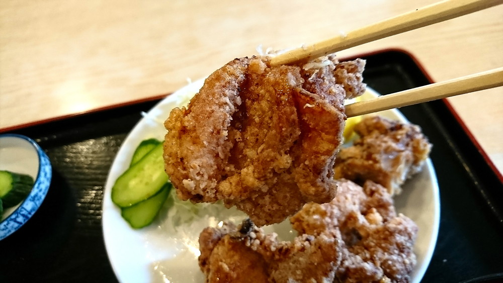 あさひ食堂-食レポ-鳥唐揚げ定食3