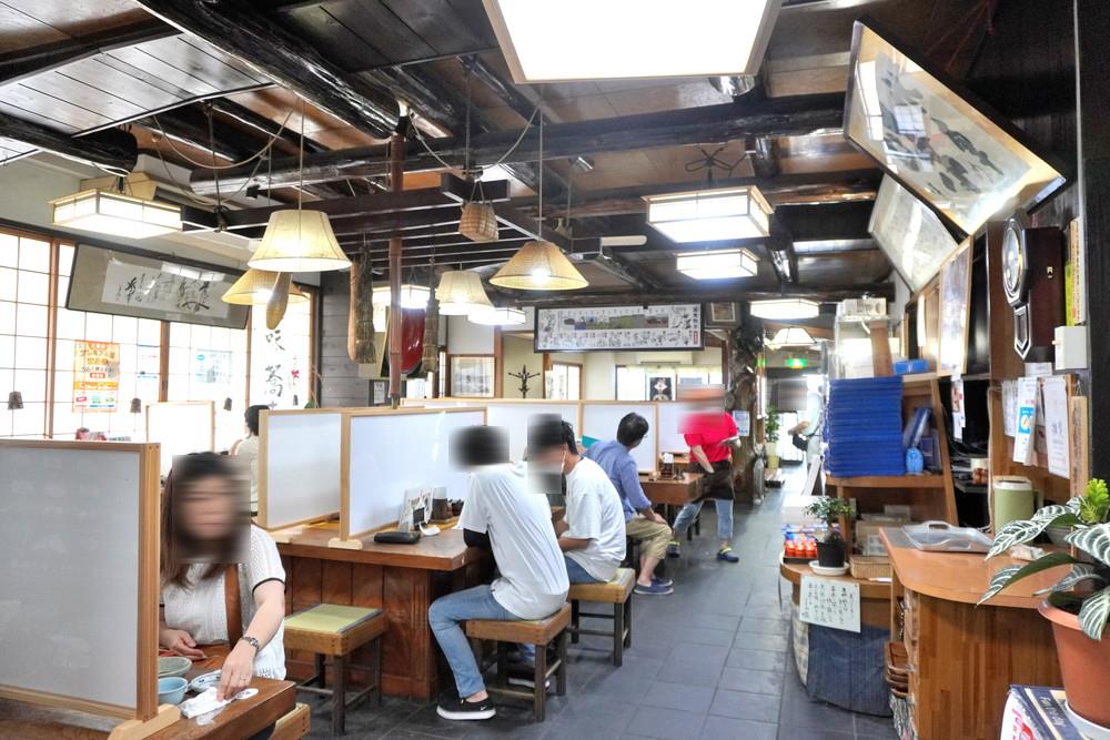 水車生そば-店内