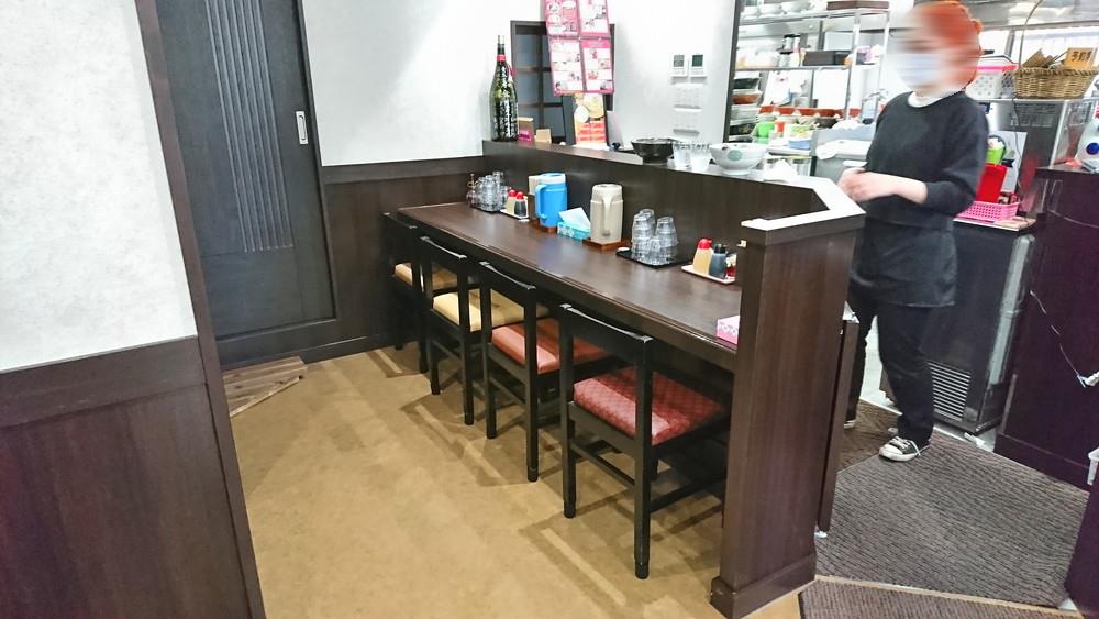 だるまやラーメン-店内の様子-カウンター席