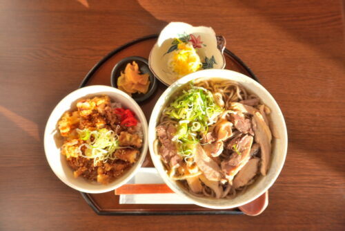 そば処ひろ-ひろセット全体