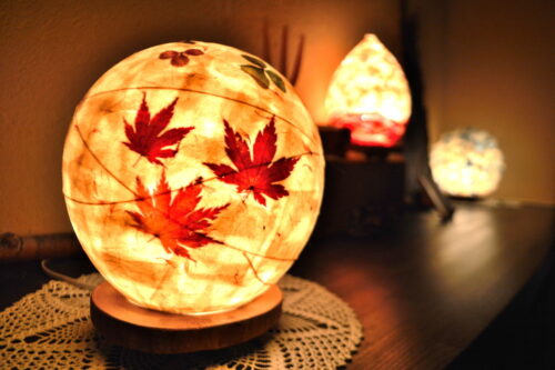 月山和紙のあかりづくり