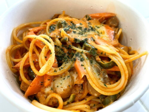 コンフェッティ-食レポ-トマトクリームスパゲッティ1