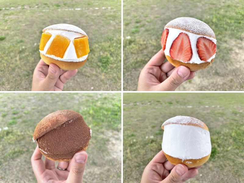 オステリアグラート‐マリトッツォ4種